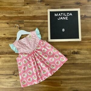 NEW Matilda Jane Hello Lovely! Al Fresco Sleeveless Top Pink Floral Green 8